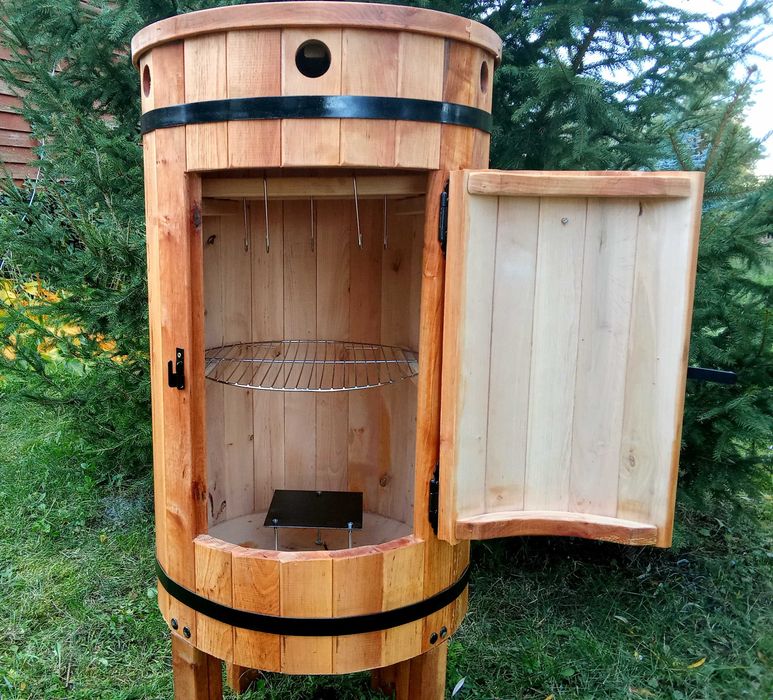 Wędzarnia drewniana okrągła – polskiej produkcji