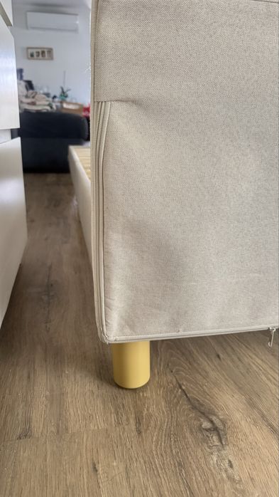 Cama 90x190cm Tecido Bege (com ou sem colchao) Tenho 2