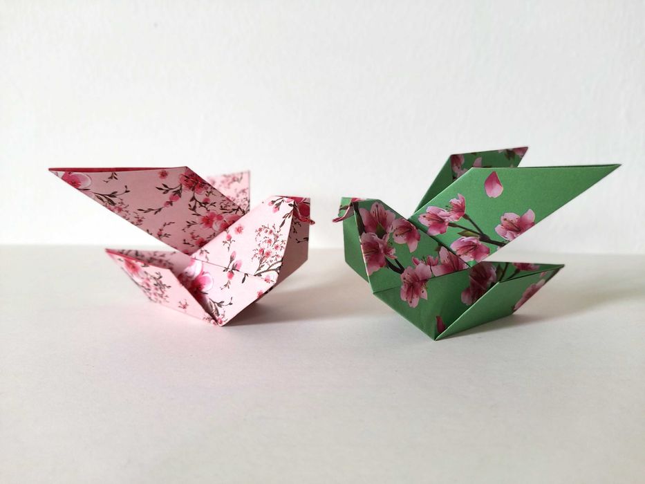 Lembranças de casamento ave, festas de aniversário, pássaros de origami