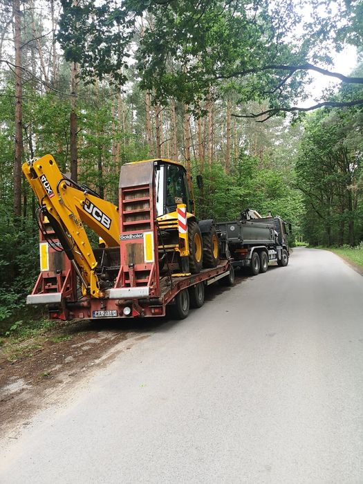 Transport maszyny niskopodwoziowa HDS  pawilony trawers