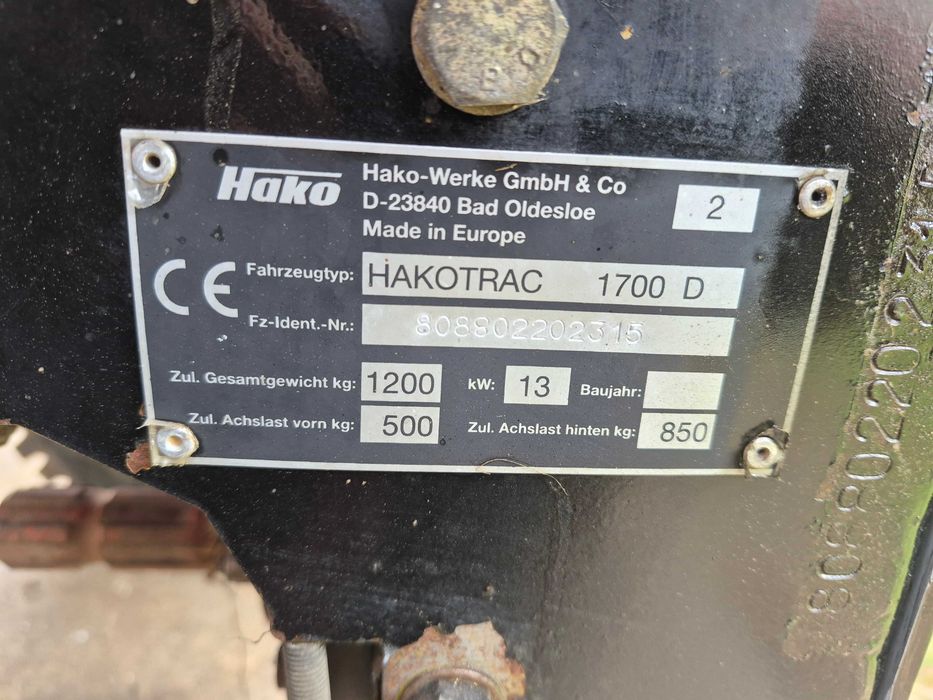 traktorek hako 1700 D