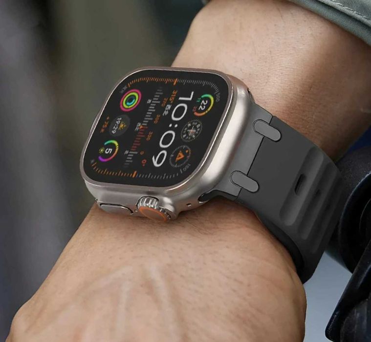 Крутые смарт часы Ultra 2 Smart Pro Black с AMOLED экраном Watch 49 мм