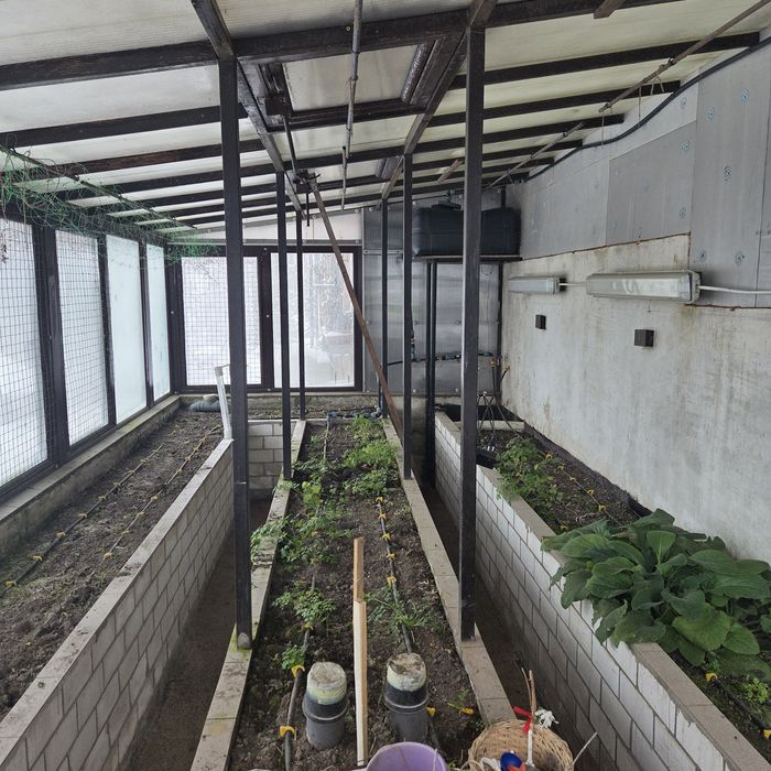 Теплиця односкатна тепла 7м×3м