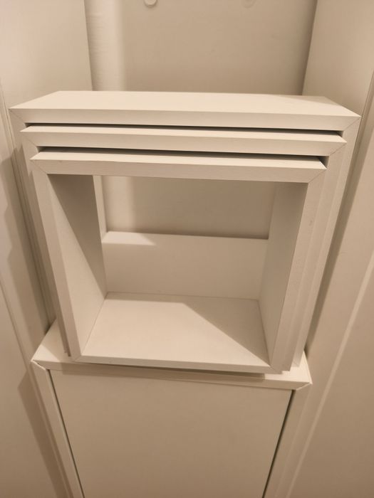 Prateleiras quadradas (conjunto triplo) *branco*