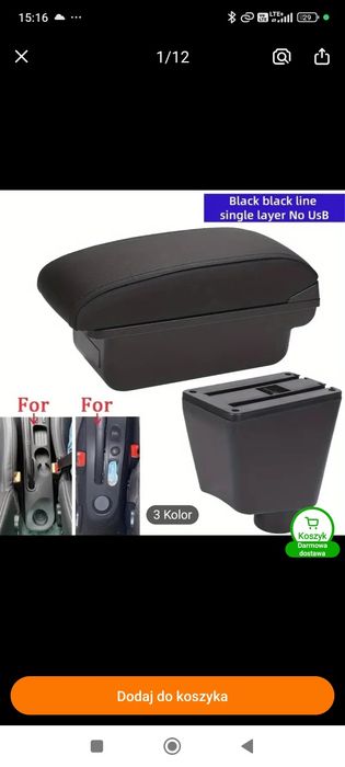 Podłokietnik Renault Clio 4 , Captur