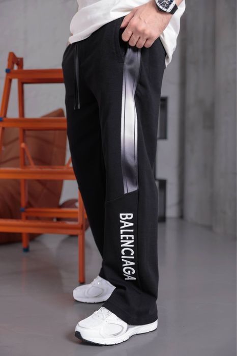 Штани Balenciaga чорні чоловічі штани баленсіага чорні чоловічі