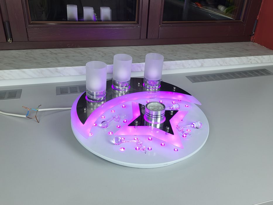 Plafoniera z elementami księżyca i gwiazd VENTI  Lampa Sufitowa Led