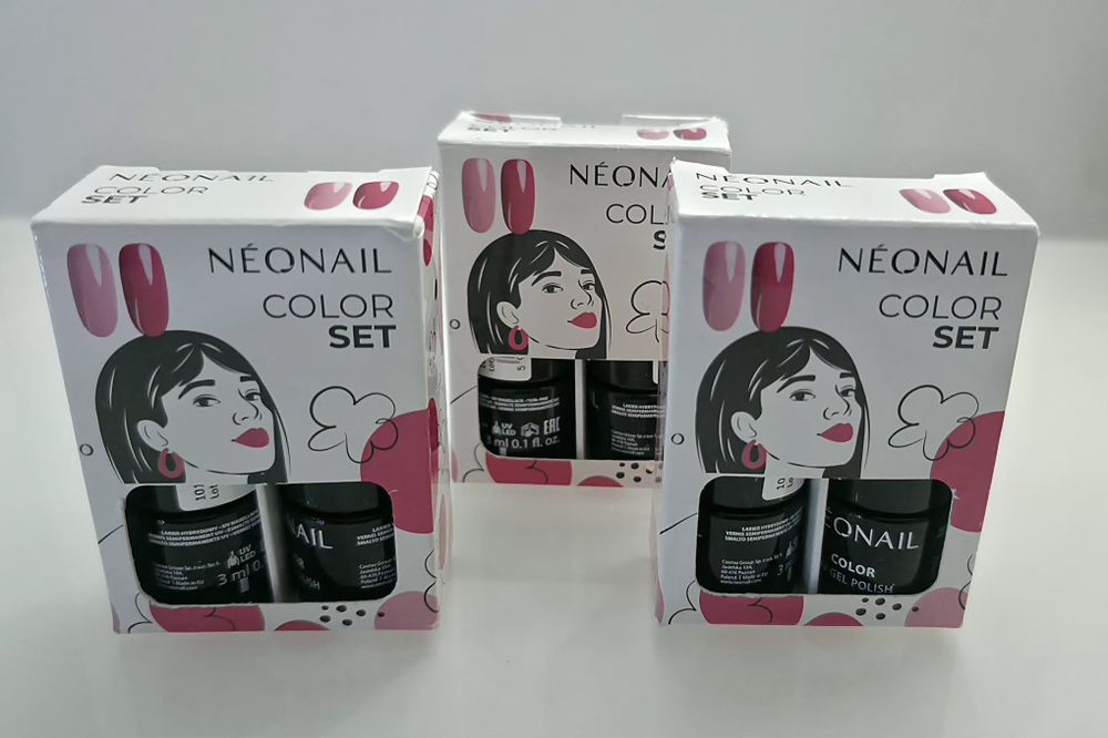 Neonail zestaw lakierów 2x3ml nowe