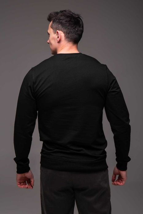 Світшот чоловічий чорний Casual dd2485
