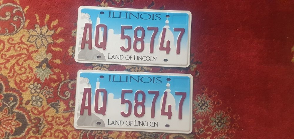 Illinois para tablic rejestracyjnych usa oryginal