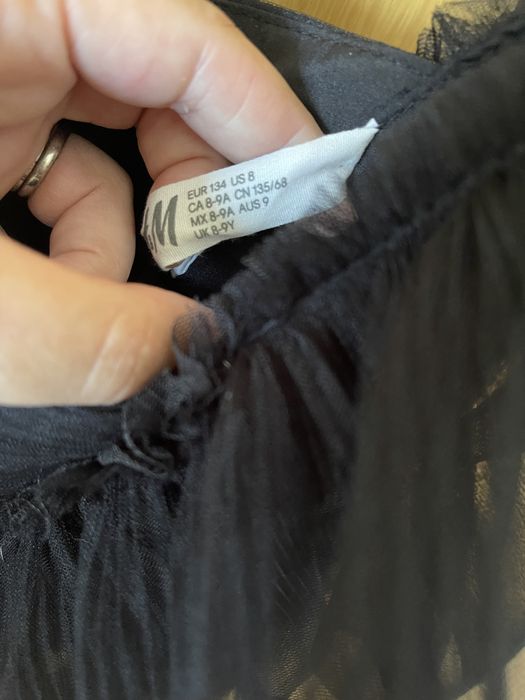 Vestido tule preto 8 anos