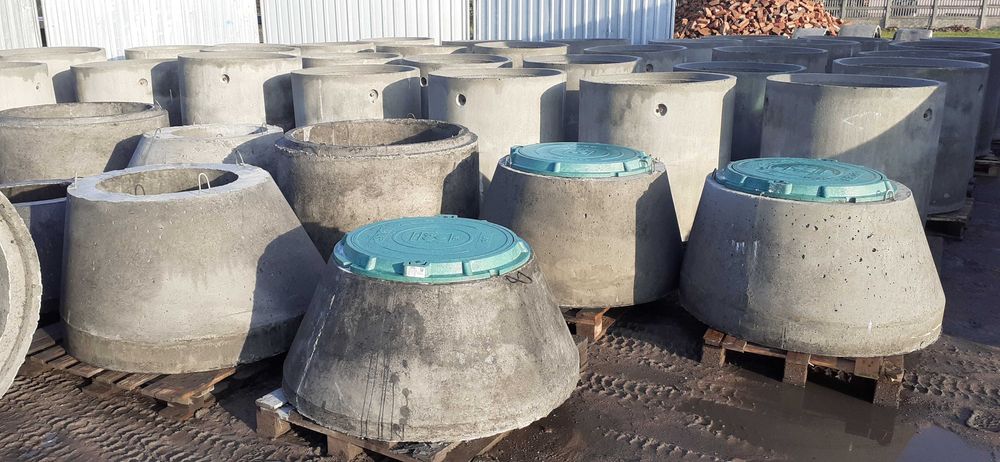 Kręgi betonowe dryny studnie szamba odwodnienia Radomsko Włoszczowa