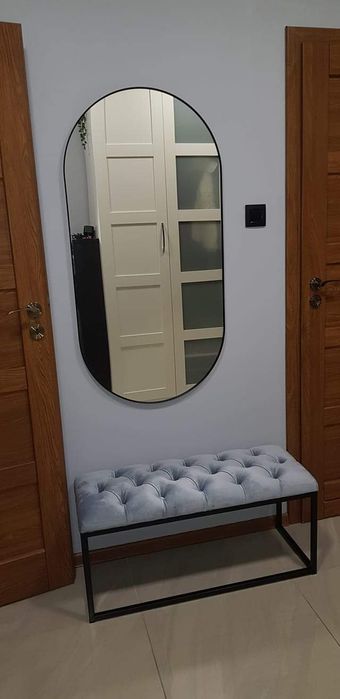 LOFT ławka pikowana pufa tapicerowana chesterfield przedpokój industry