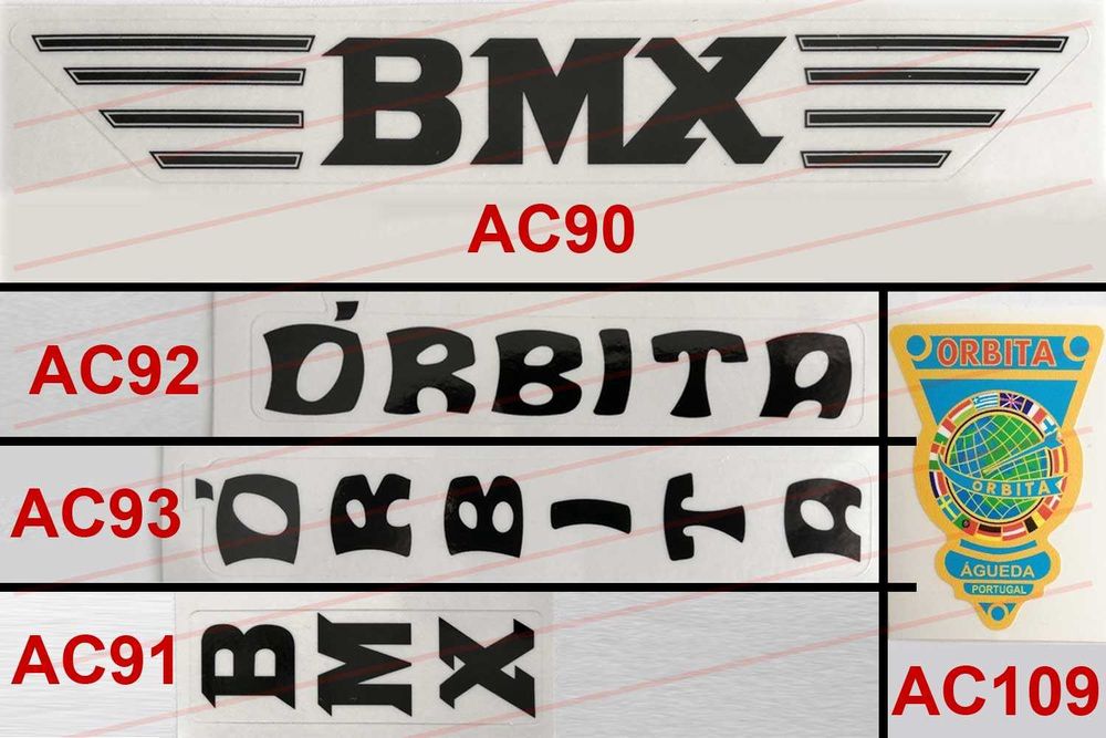 Jogos de autocolantes de bicicleta clássica