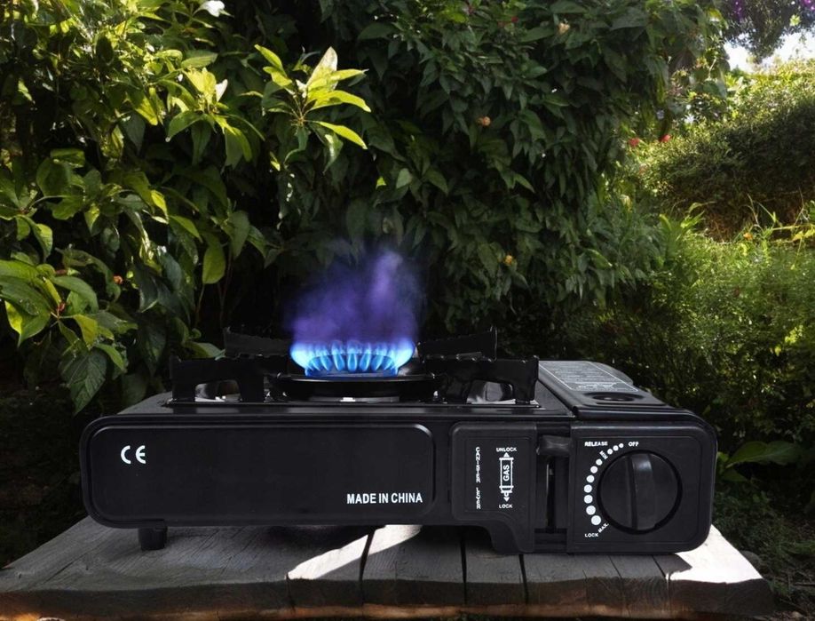 KUCHENKA GAZOWA turystyczna polowa na gaz kartusz z walizką