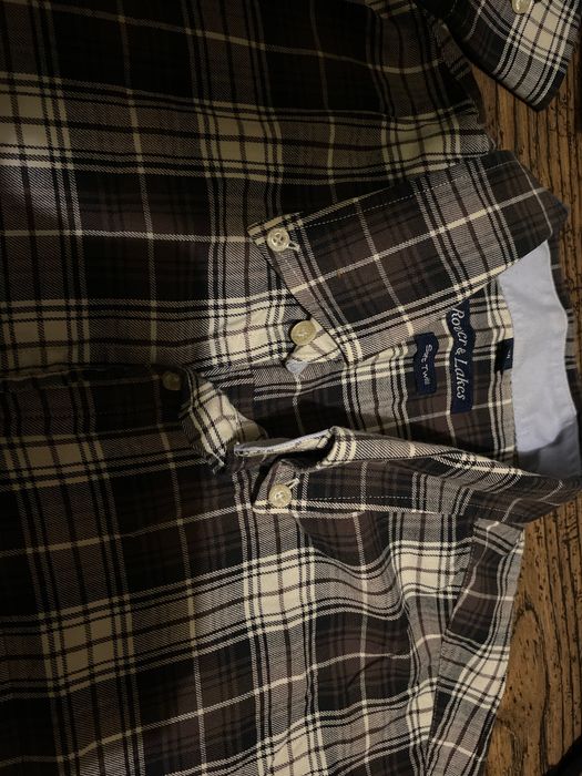 Мужская рубашка в клетку Rover & Lakes большой размер XXL 45/46