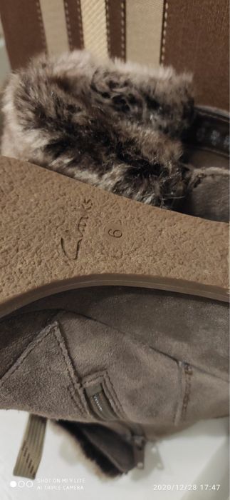 Черевички Clarks чобітки замша