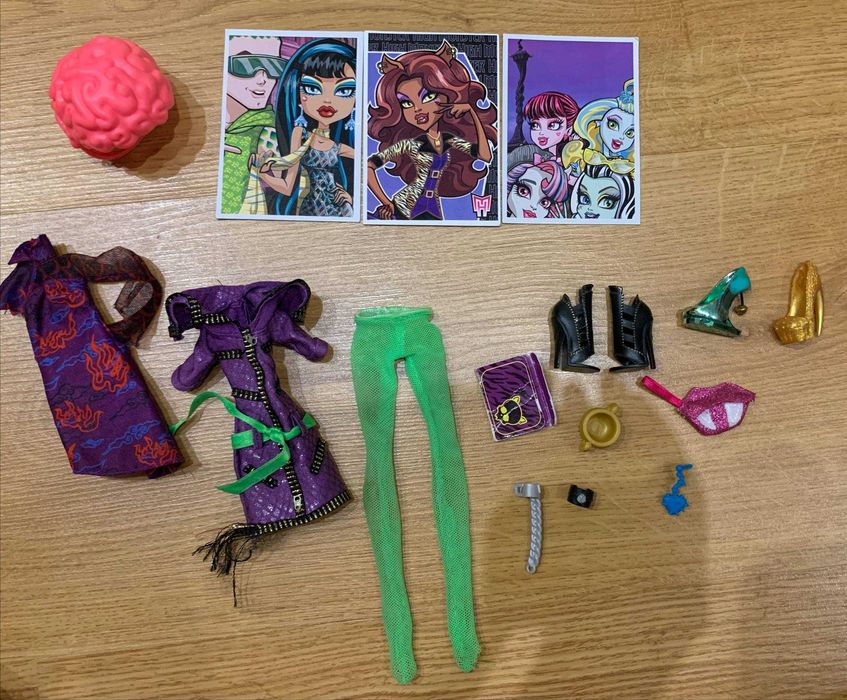 Аксессуары монстер хай monster high картки одяг взуття