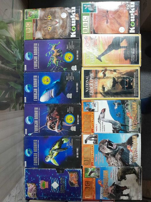 Видеокассеты серии BBC Голубая планета в мире животных