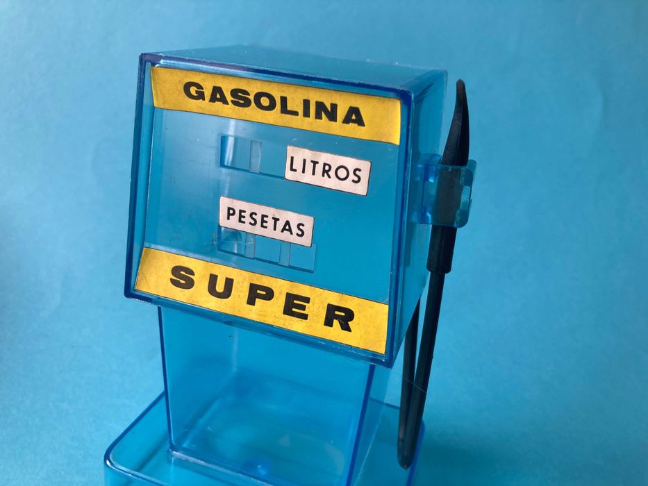 Dispensador Mini Bomba de Gasolina Super em plástico Anos 70/80