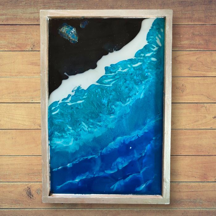 Taca drewniana dekoracyjna "Czarne Wybrzeża"