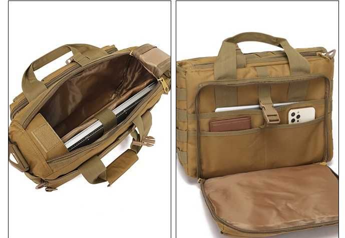 Велика дорожня тактична сумка для документів і ноутбука 15.6 KT6003602