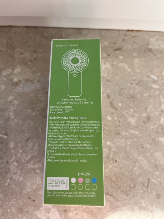 Mini Wiatraczek przenośny podręczny na lato