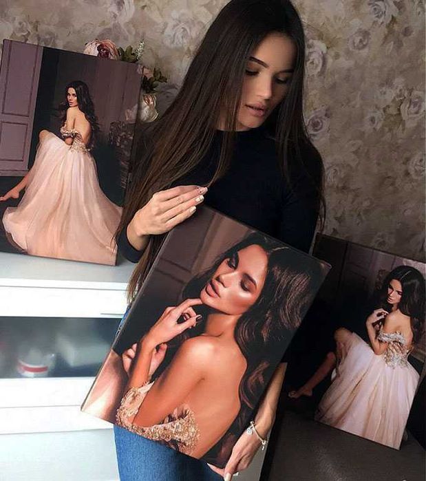 Печать фото картин на холсте. Портрет по фото. Интерьерные картины