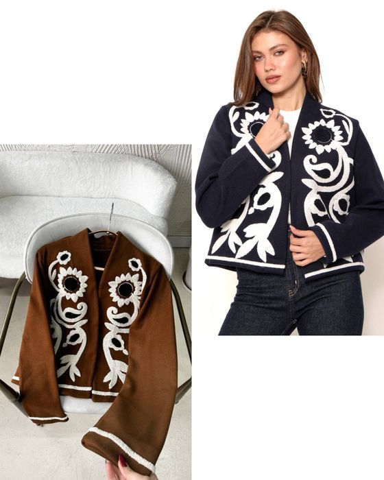 Вишитий піджак кашеміровий