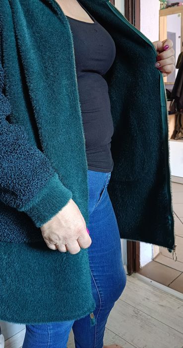 Alpaka NOWA butelkowa zieleń r. 42/44