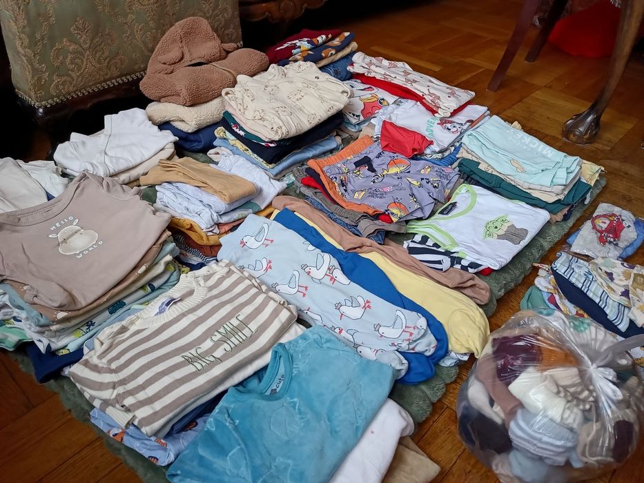Ubranka dla niemowlaka 56-92 paczka paka mix stan bdb! Ponad 100 sztuk