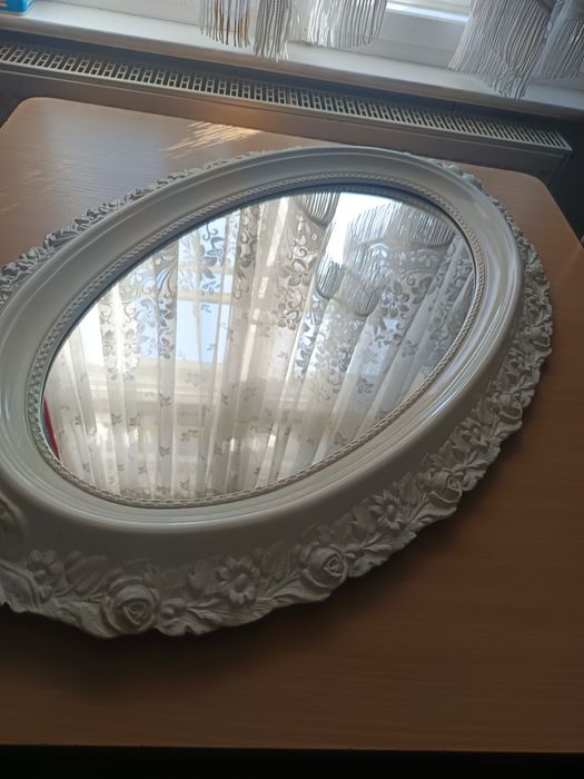 Lustro ceramiczne owalne