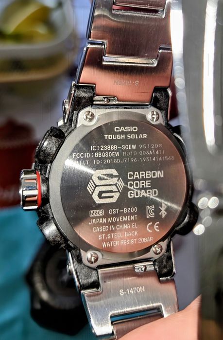 Casio watch GST B200 com bracelete CASIO ORIGINAL em AÇO INOXIDÁVEL