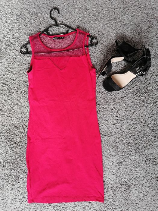 Sukienka czerwona krótka ołówkowa house 36 S