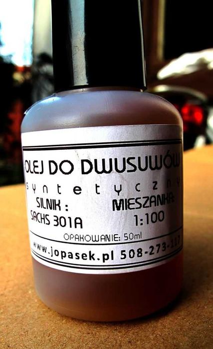 Rower z silnikiem - Olej - do paliwa lub silnika