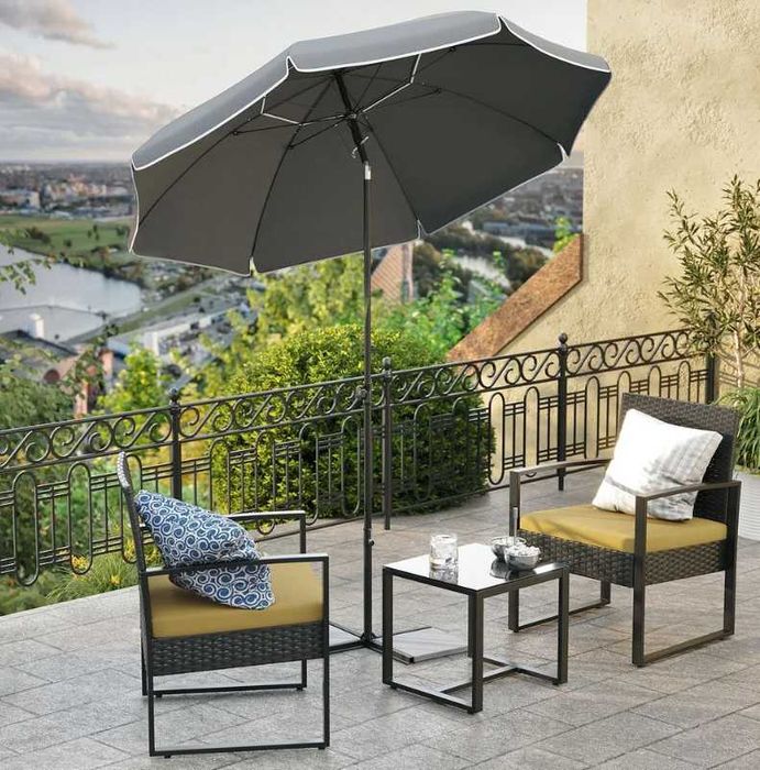 Nowy parasol / śr. 160cm /  uchylny / regulowany / SONGMICS / W1220!