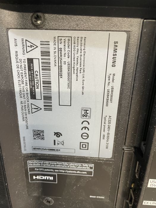 Tv samsung UE55KS8000