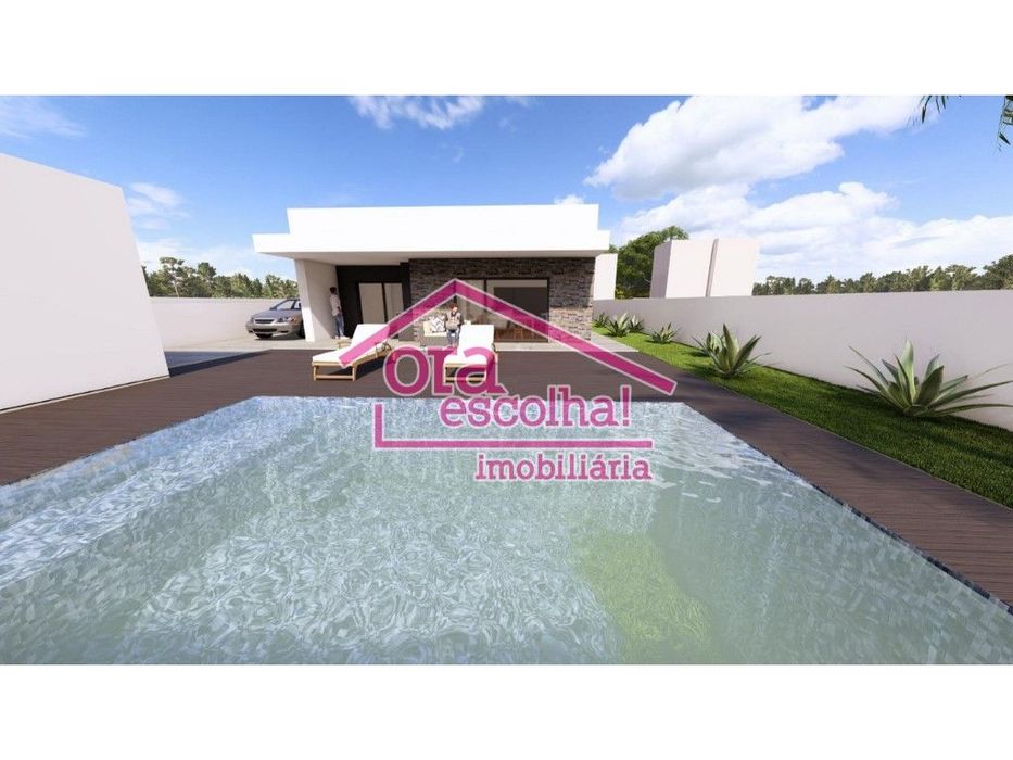 Moradia Isolada Térrea T3 + 1 NOVA com PISCINA e Anexo nos Redondos...