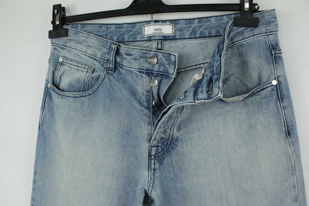 Класичні люкс джинси AMI Alexandre Mattiussi Blue Denim Straight Tapered Розмір W33/L34