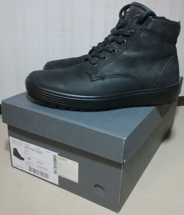 Мужские зимние ботинки Экко Ecco Soft 7 Tred модель 450194(02001)