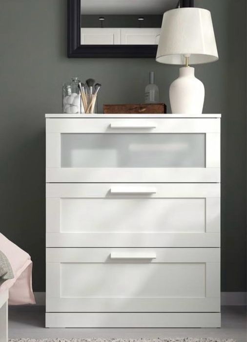 Ikea komoda biała szfka 3 szuflady