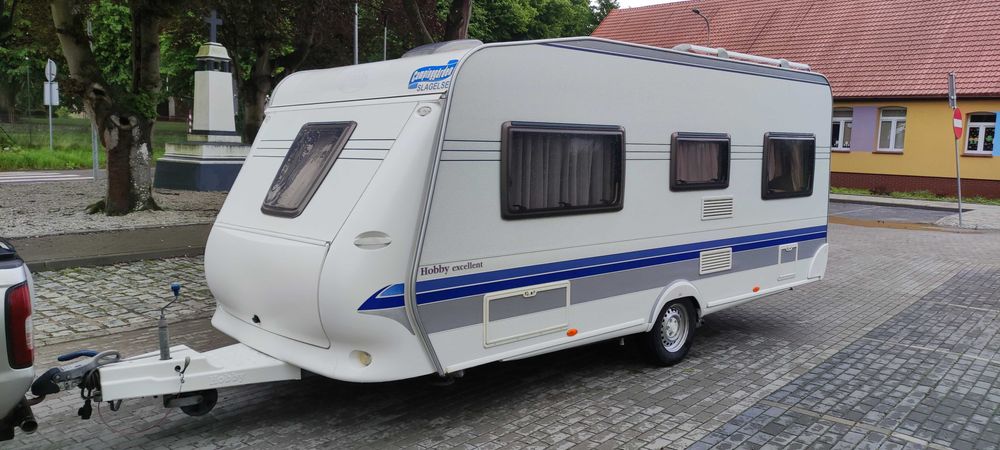 Przyczepa kempingowa hobby 495 z 2007-5os Mover przedsionek 1400 DMC