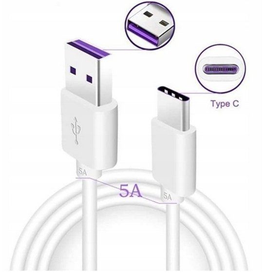 Oryginalny Kabel Huawei HL1289 USB-C 5A SUPER CHARGE Mate 9 Nova