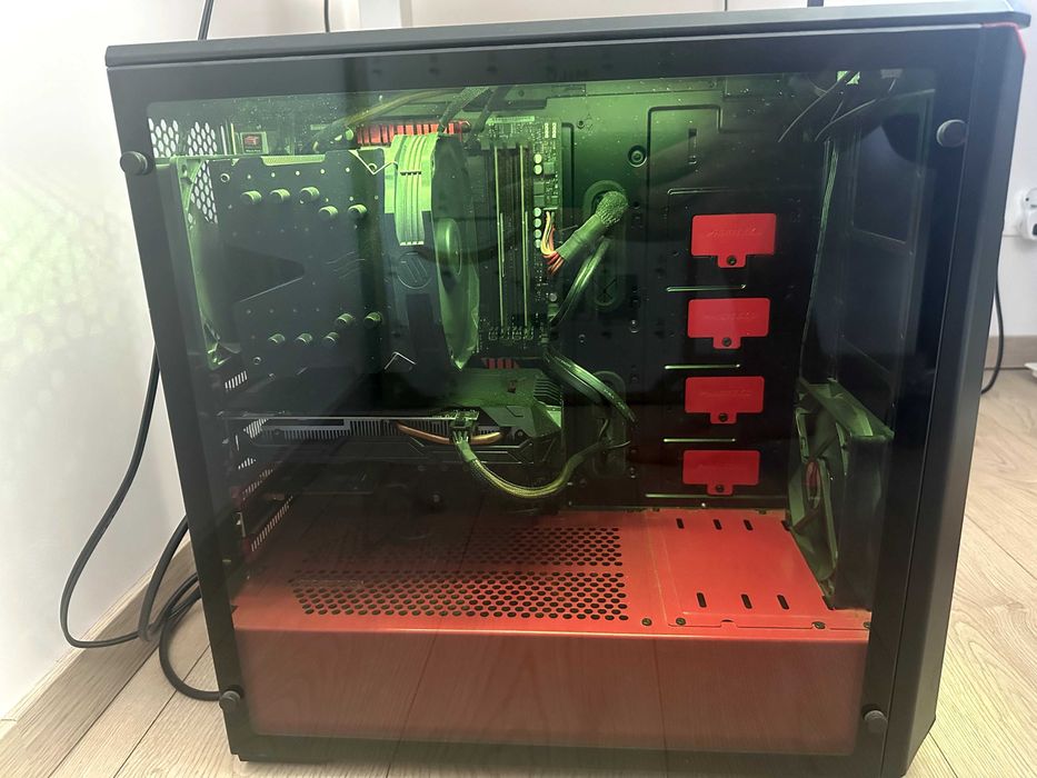 Komputer do gier Ryzen 5 1600 + GTX 1060 6GB | 16GB | SSD | WiFi 6 | Phanteks