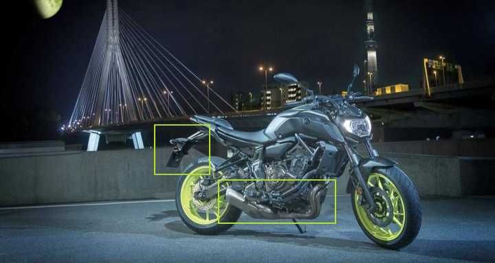 escape original e rabeira yamaha mt 07