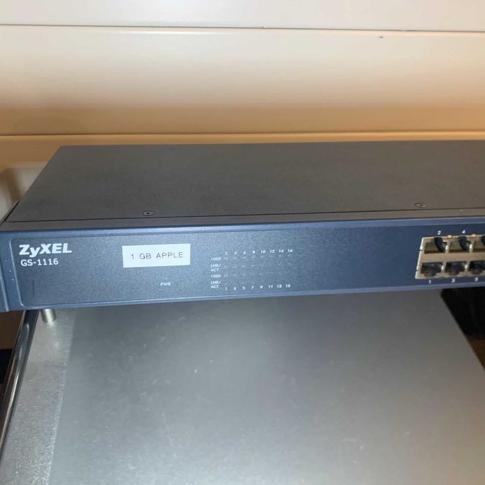 Некерований комутатор Gigabit Ethernet ZyXEL GS-1116A, 16 портів