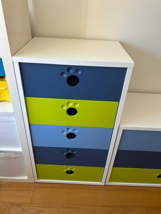 Quarto Juvenil Completo | 2 Camas + 2 Colchões (1 Ano) + Cómoda + Camiseiro | 950€