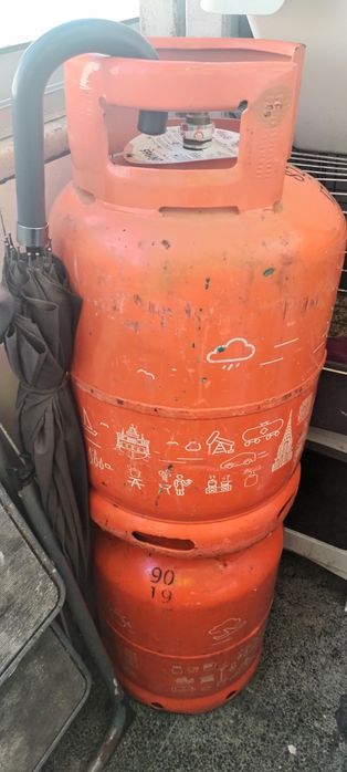 Bilha de gaz de ferro galp