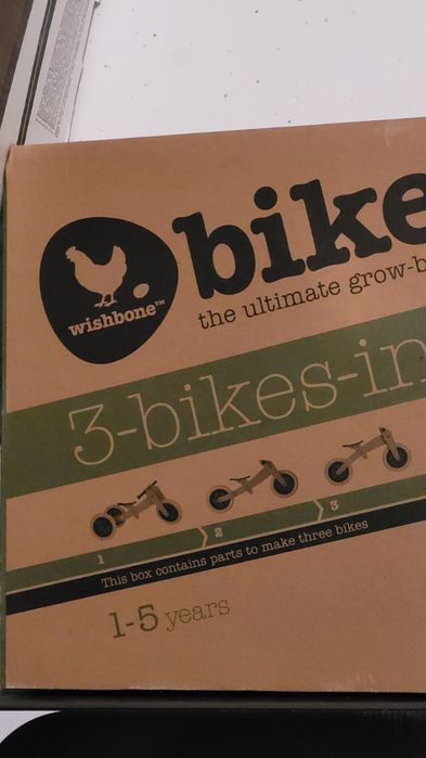 Bicicleta Evolutiva 3-em-1 WISHBONE em Madeira