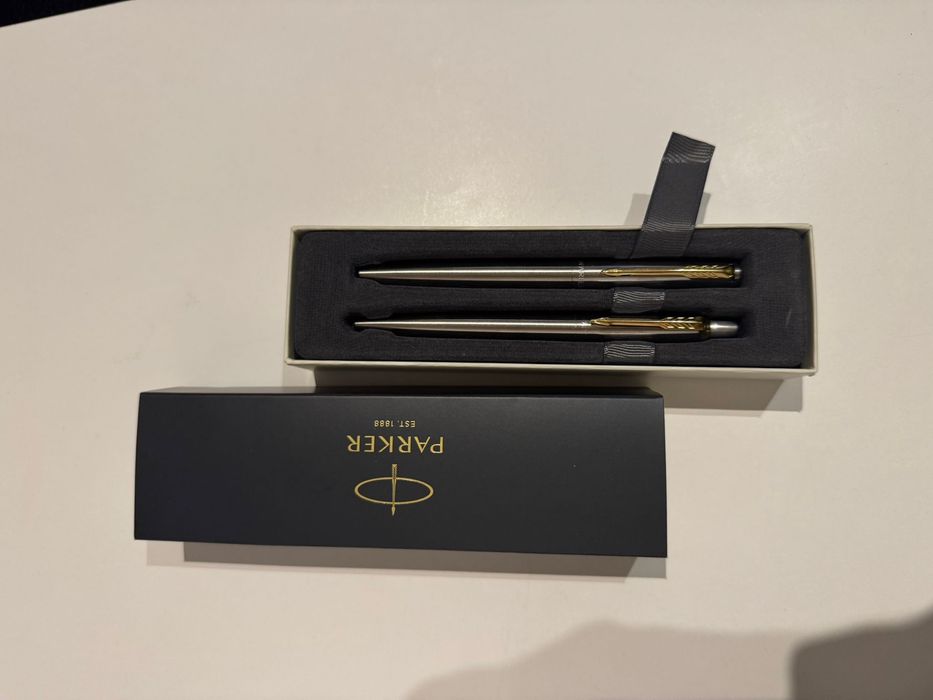 Zestaw PARKER PIÓRO WIECZNE + DLUGOPIS Jotter Stainless Steel GT